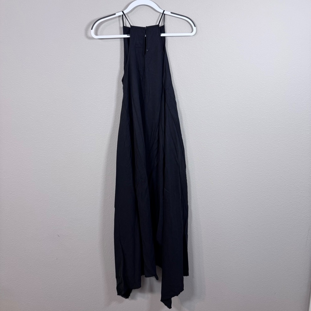 Hackwith Design House Limited Edition Korbel Black Tencel Maxi Dress XS - Picture 3 of 6
